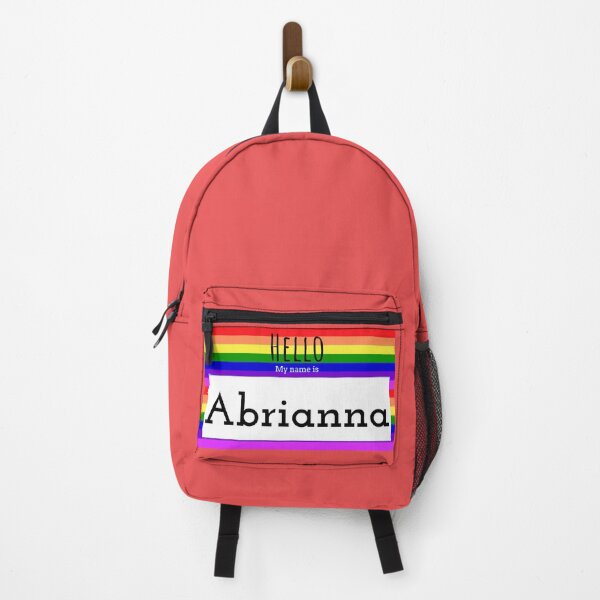 Item preview, Hello My Name Is Abrianna Rainbow Nametag designed and sold by TrackinDaTrends.