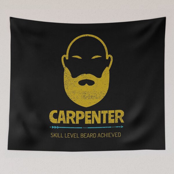 Item preview, Carpenter Skill Level Beard Achieved designed and sold by TKsTees.
