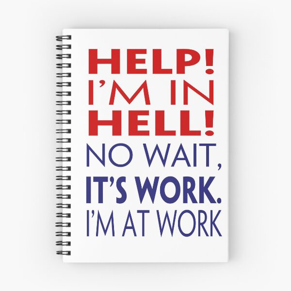 Item preview, Work is Hell designed and sold by SakuAi.
