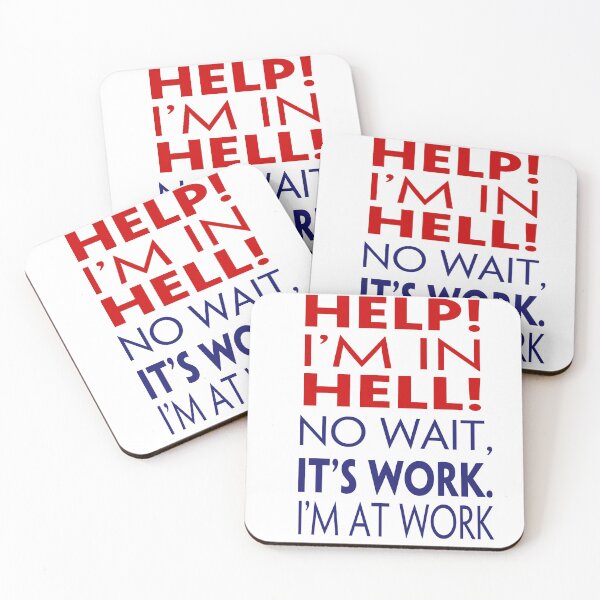 Item preview, Work is Hell designed and sold by SakuAi.