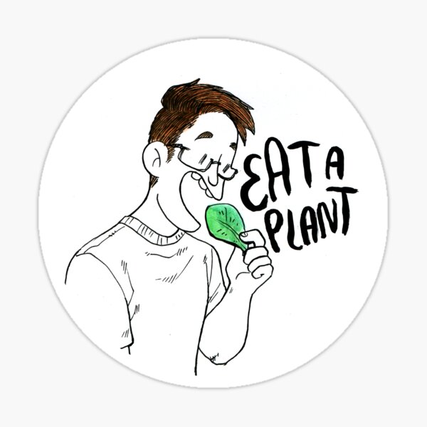 Eat a Plant Sticker
