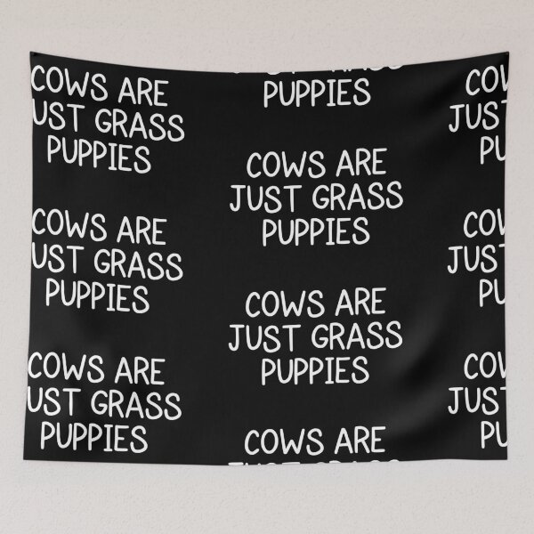 Item preview, cows are grass puppies designed and sold by vegansfacts.