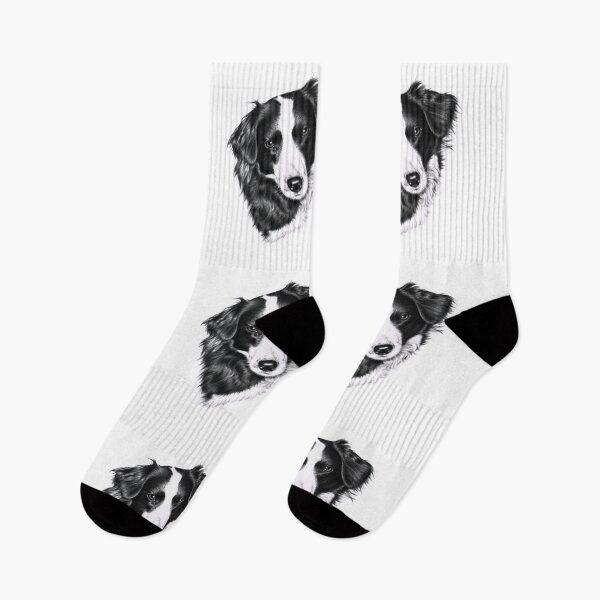 Artikelvorschau, Border Collie Portrait entworfen und verkauft von Arts & Dogs.