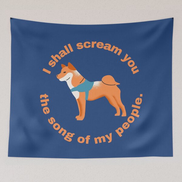 Item preview, Funny Dog Shiba Inu Scream Song designed and sold by MarikaJohnson.