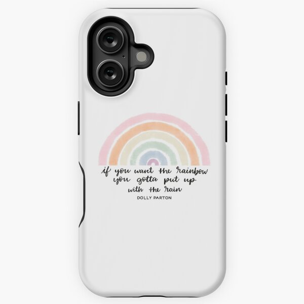 Item preview, Rain and Rainbows - Dolly Parton Quote designed and sold by TRB Artly.