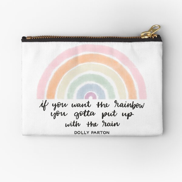 Item preview, Rain and Rainbows - Dolly Parton Quote designed and sold by TRB Artly.