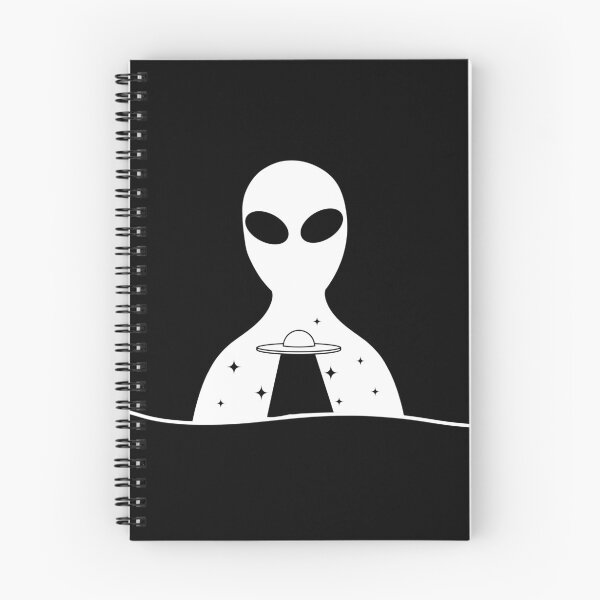Item preview, Alien watching UFO in space (The Cryptic Collection) designed and sold by MinimalDM.