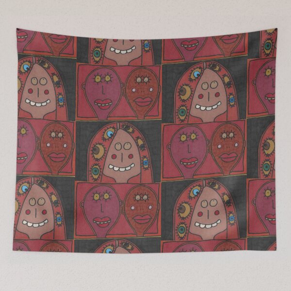 Item preview, Two Men and the Lady with the Seeing Hair designed and sold by JaySnellingArt.
