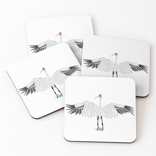Item preview, Whooping Crane Tribal Design  designed and sold by KitayamaDesigns.