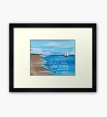 Nova Scotia Sailboat Framed Print
