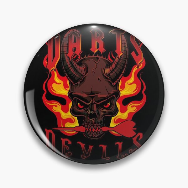Item preview, Darts Devils Skull Fire Demonic Hot designed and sold by OmmeDesigns.