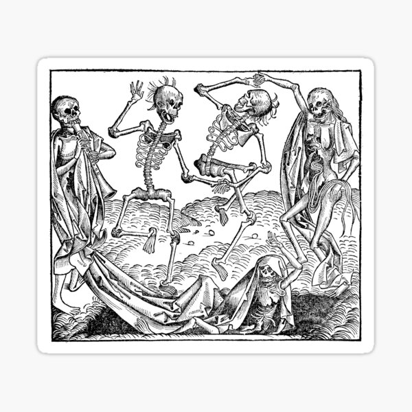 Artikel-Vorschau von Totentanz / Dance of macabre - black print, designt und verkauft von Bela-Manson.