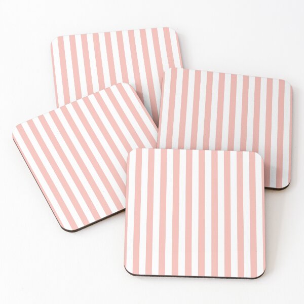 Item preview, Small BABY PINK and WHITE Vertical STRIPES designed and sold by RachelMacht.