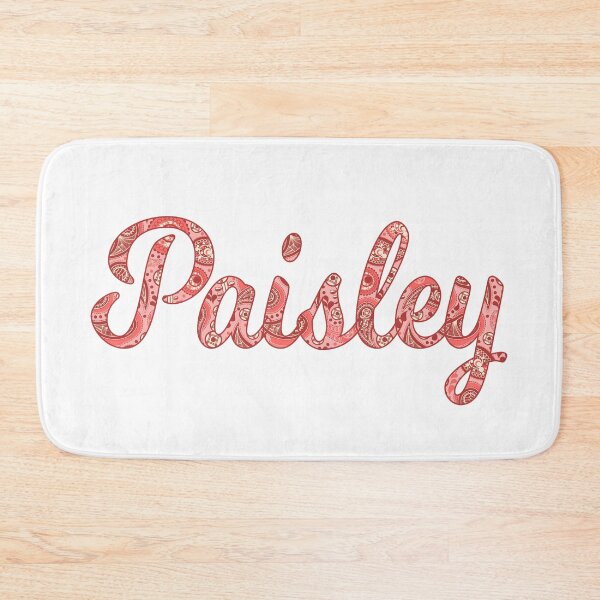 Item preview, Paisley girls name in pretty pattern designed and sold by ComicKitsch.