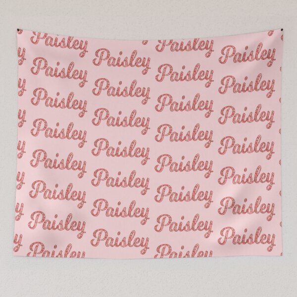 Item preview, Paisley girls name in pretty pattern designed and sold by ComicKitsch.
