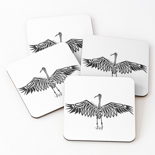 Item preview, Whooping Crane Tribal Design  designed and sold by KitayamaDesigns.
