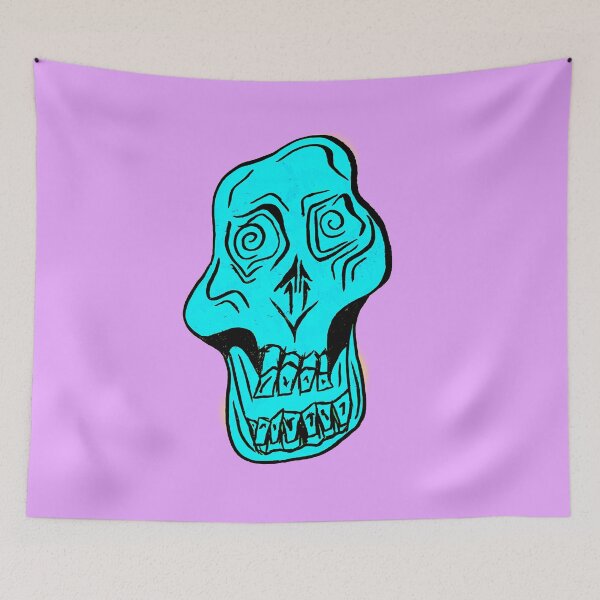 Item preview, Blue Skull Face designed and sold by LadyMayDesigns9.