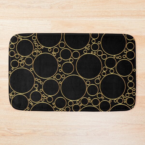 Item preview, Geometric Pattern with Golden and Black Colors Circles designed and sold by digoarpi.