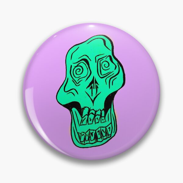 Item preview, Green Skull Face designed and sold by LadyMayDesigns9.