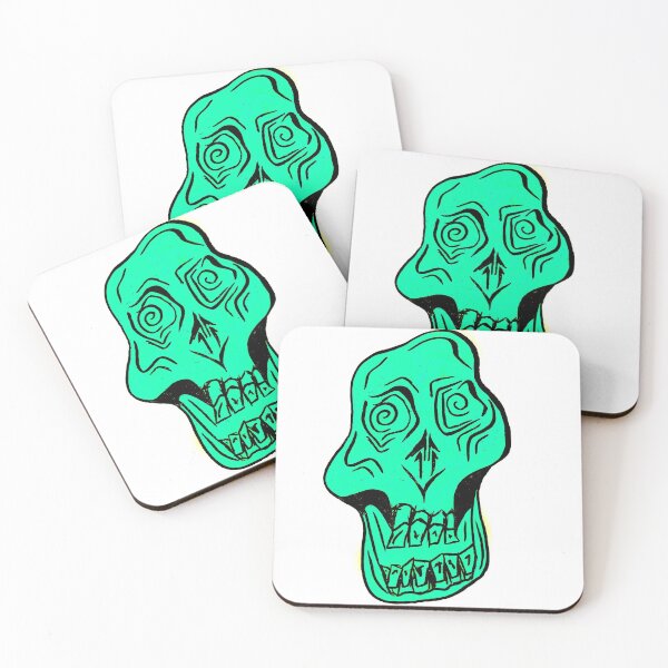 Item preview, Green Skull Face designed and sold by LadyMayDesigns9.