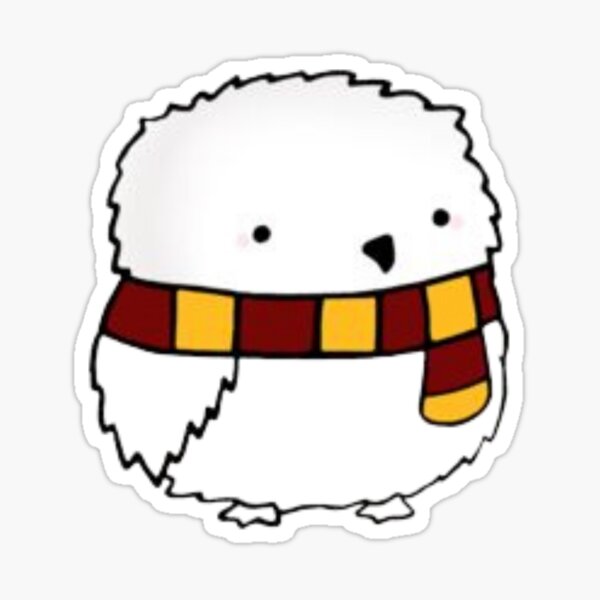 Fat White Owl Sticker