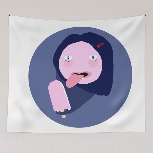Item preview, Scared Young Girl with an Ice Cream designed and sold by NinaMilivojevic.