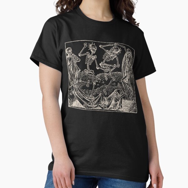 Item preview, Dance of Death / Dance of macabre - white print designed and sold by Bela-Manson.