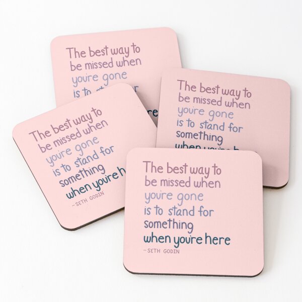 Item preview, The best way to be missed when you're gone, Is to stand for something when you're here designed and sold by Sweet Peach.