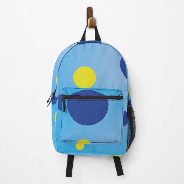 Item preview, Blue Background with Yellow and Dark Blue Circles designed and sold by digoarpi.