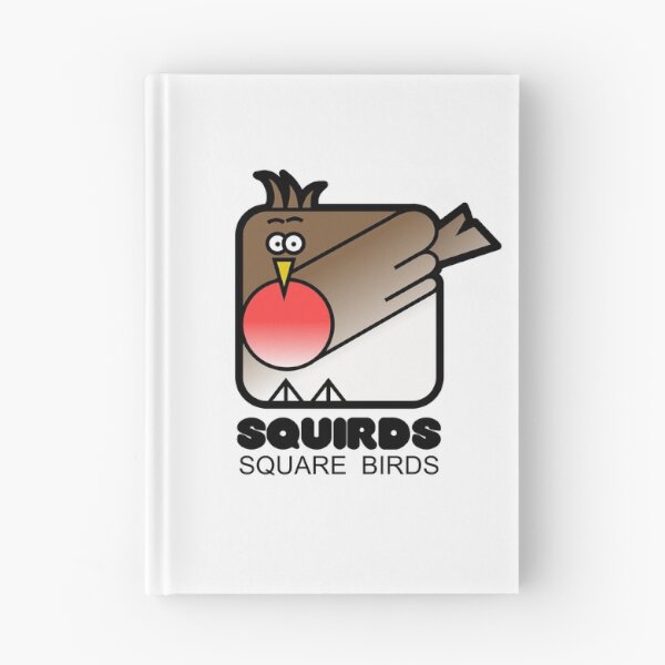 Item preview, Retro Minimalist Square Bird Red Robin Squirds designed and sold by Quooki.