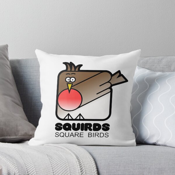 Item preview, Retro Minimalist Square Bird Red Robin Squirds designed and sold by Quooki.