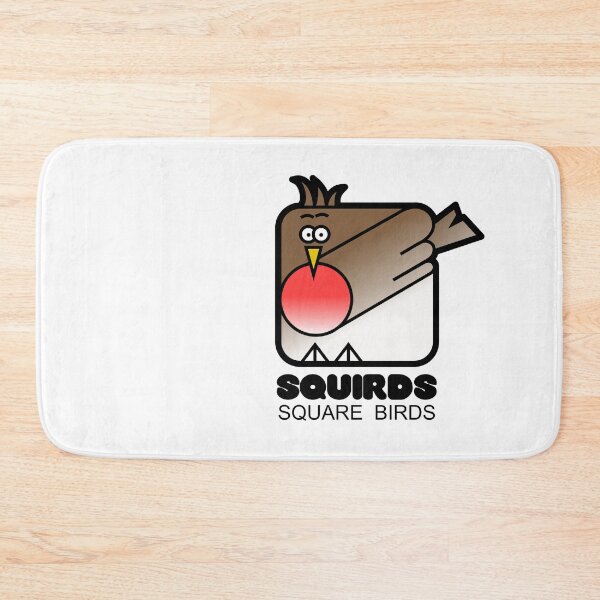 Item preview, Retro Minimalist Square Bird Red Robin Squirds designed and sold by Quooki.