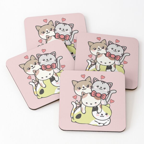 Item preview, Cats Kawaii Cute Cat Mountain Kittens Pile Anime Neko Lover Gift designed and sold by alenaz.