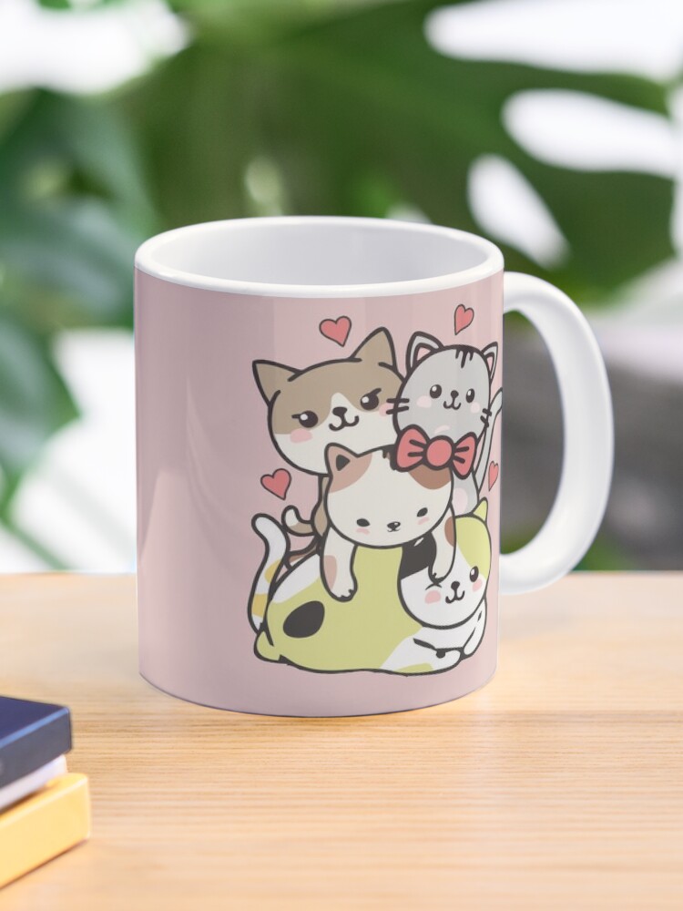 Cute Coffee Cats Kawaii Mug