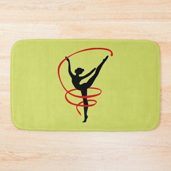 Item preview, Young Gymnast Woman Dance Ribbon Silhouette Performing Rhythmic / Rhythmic Gymnastics designed and sold by minstore.