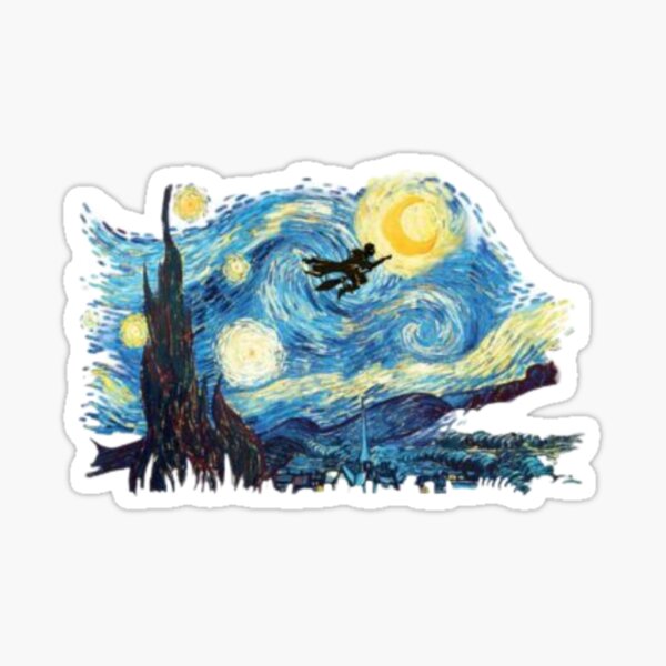 Flying to the Moon Sticker