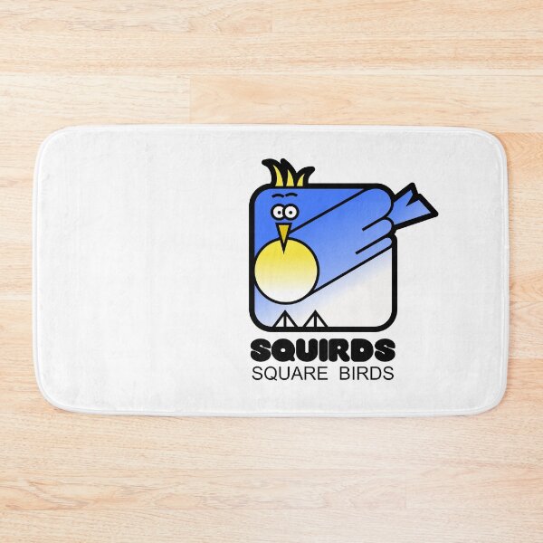 Item preview, Retro Minimalist Square Bird Blue Jay Squirds designed and sold by Quooki.