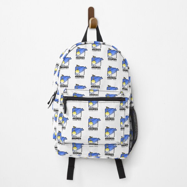 Item preview, Retro Minimalist Square Bird Blue Jay Squirds designed and sold by Quooki.