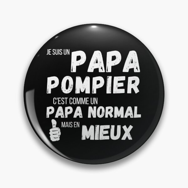 Aperçu de l'œuvre Un papa pompier comme un papa normal cadeau fun créée et vendue par TeeJfm.