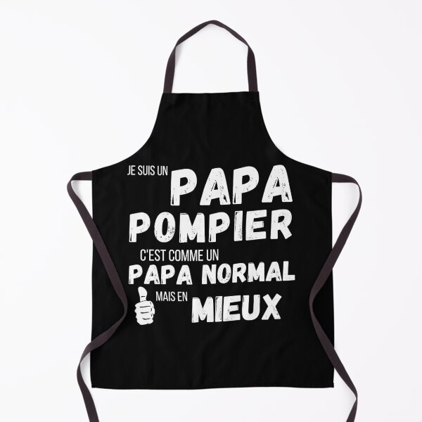 Aperçu de l'œuvre Un papa pompier comme un papa normal cadeau fun créée et vendue par TeeJfm.