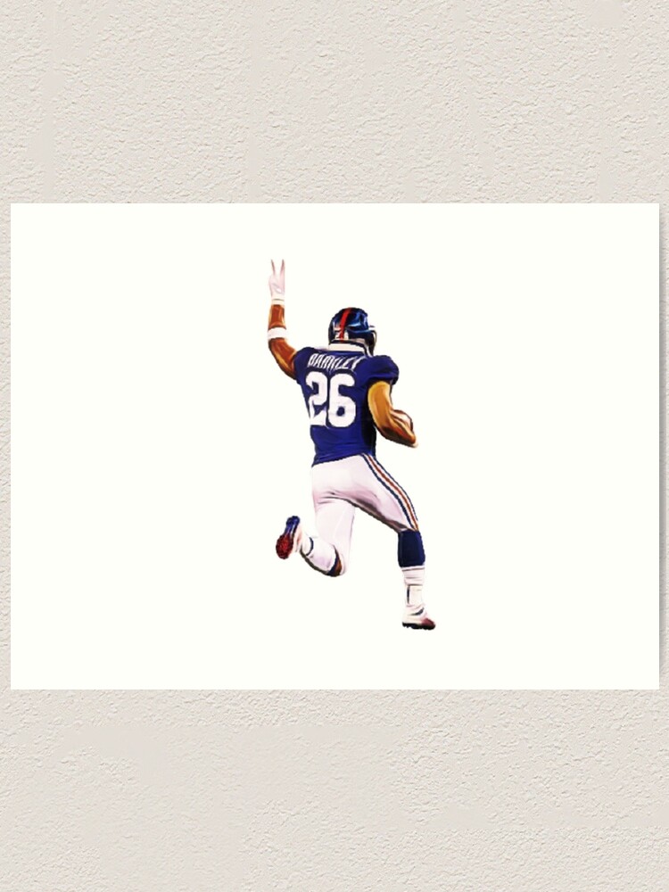 Saquon Barkley Jersey Art New York Giants NFL Wall Art Home 