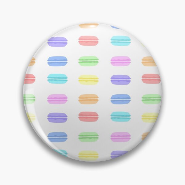 Item preview, rainbow macaron pattern designed and sold by tali-smith.