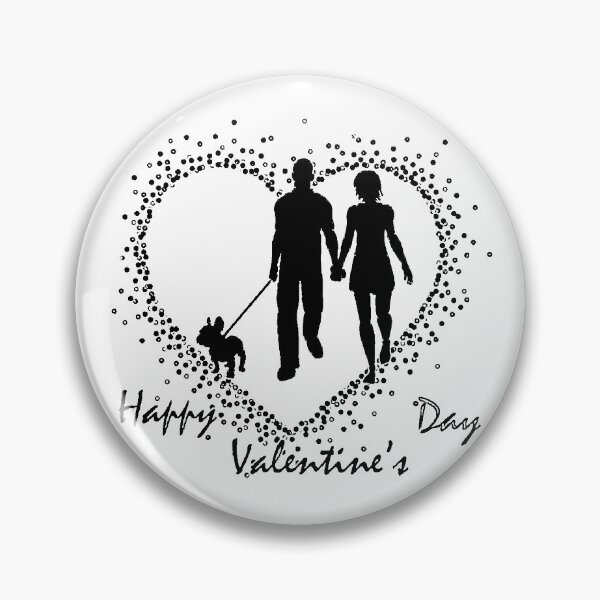 Item preview, Buckó Frenchie / Dog loves You / Happy Valentine's Day 2 (gráficos de estilo antiguo) designed and sold by BuckoFrenchie.