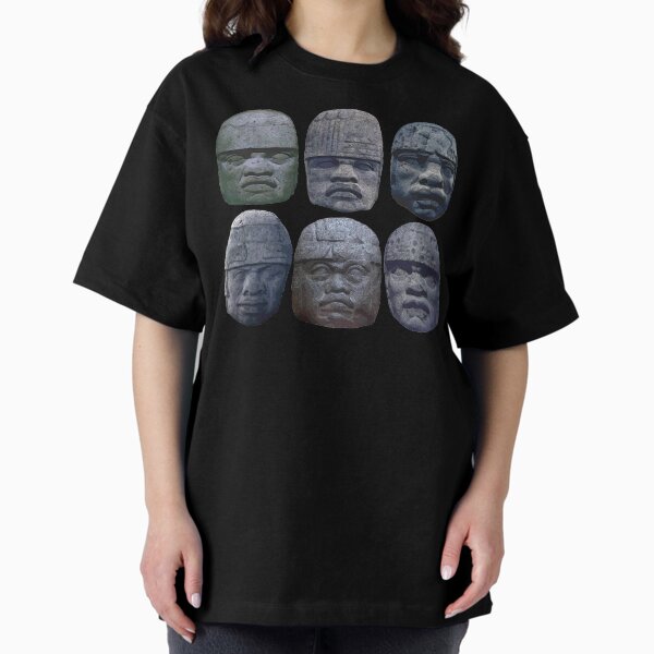 Item preview, Six Stone Olmec Heads designed and sold by Ninjangulo.