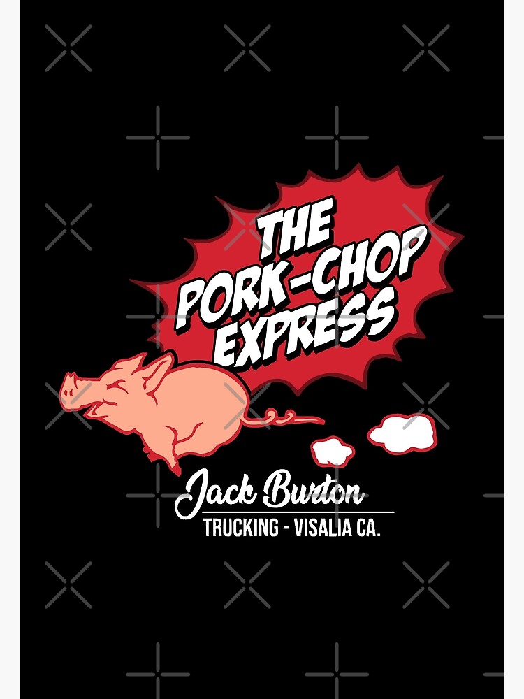 "Pork Chop Express High Resolution Black" Poster by Ravensclaw3 Redbubble