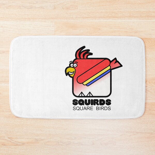 Item preview, Square Bird Parrot Retro Minimalist Squirds designed and sold by Quooki.
