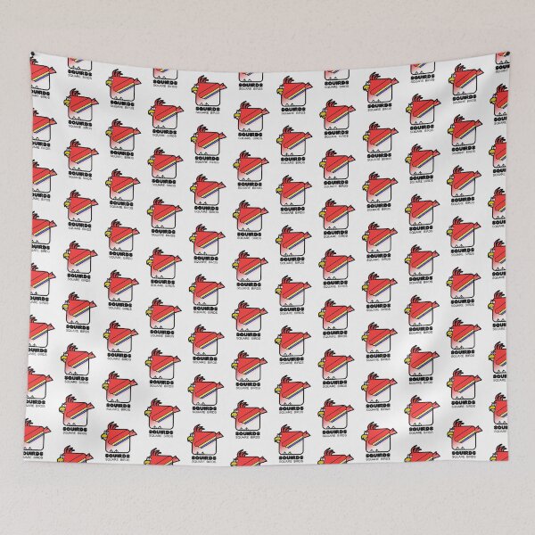 Item preview, Square Bird Parrot Retro Minimalist Squirds designed and sold by Quooki.