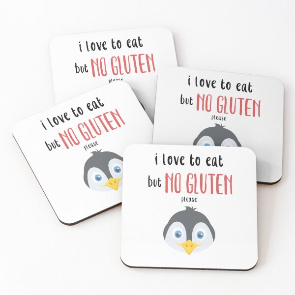 Item preview, Gluten free no Gluten gluten free penguin designed and sold by Zwuck.