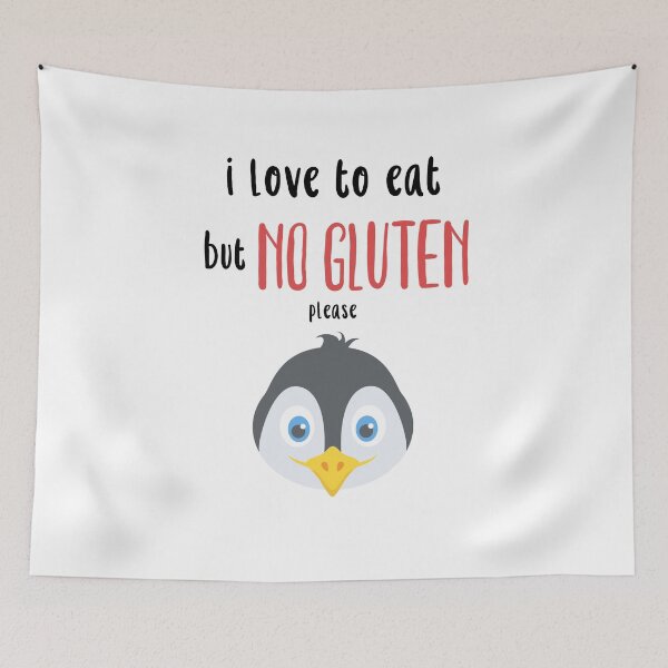 Item preview, Gluten free no Gluten gluten free penguin designed and sold by Zwuck.