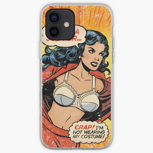 Woman Superhero Oops! iPhone Soft Case